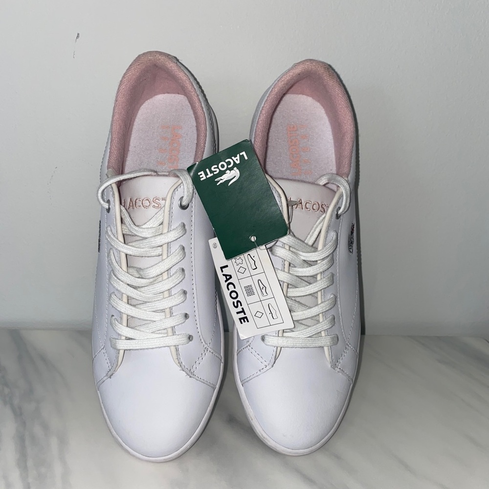 Women's Lacoste Freva Sports Shoes Leather 6.5NEW - Picture 8 of 10
